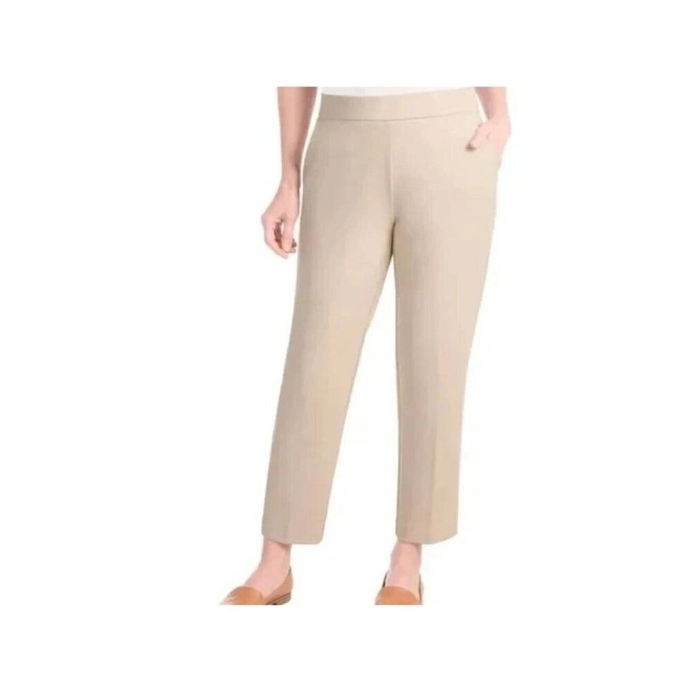 NWOT Hilary Radley Women's XXL Beige Stretch Dress Pants 26" Inseam F1178